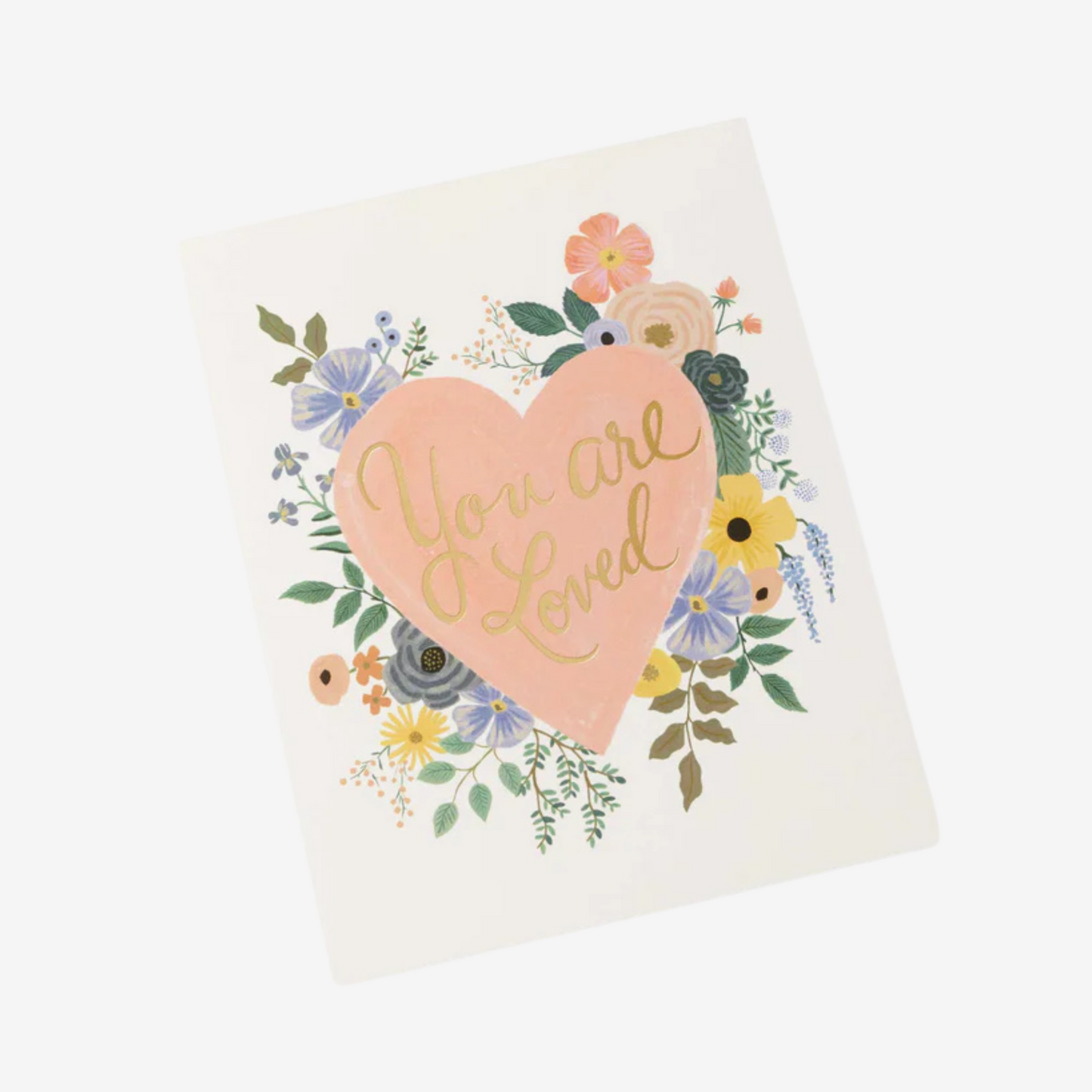 Rifle Paper Co - You Are Loved Heart - Greeting Card