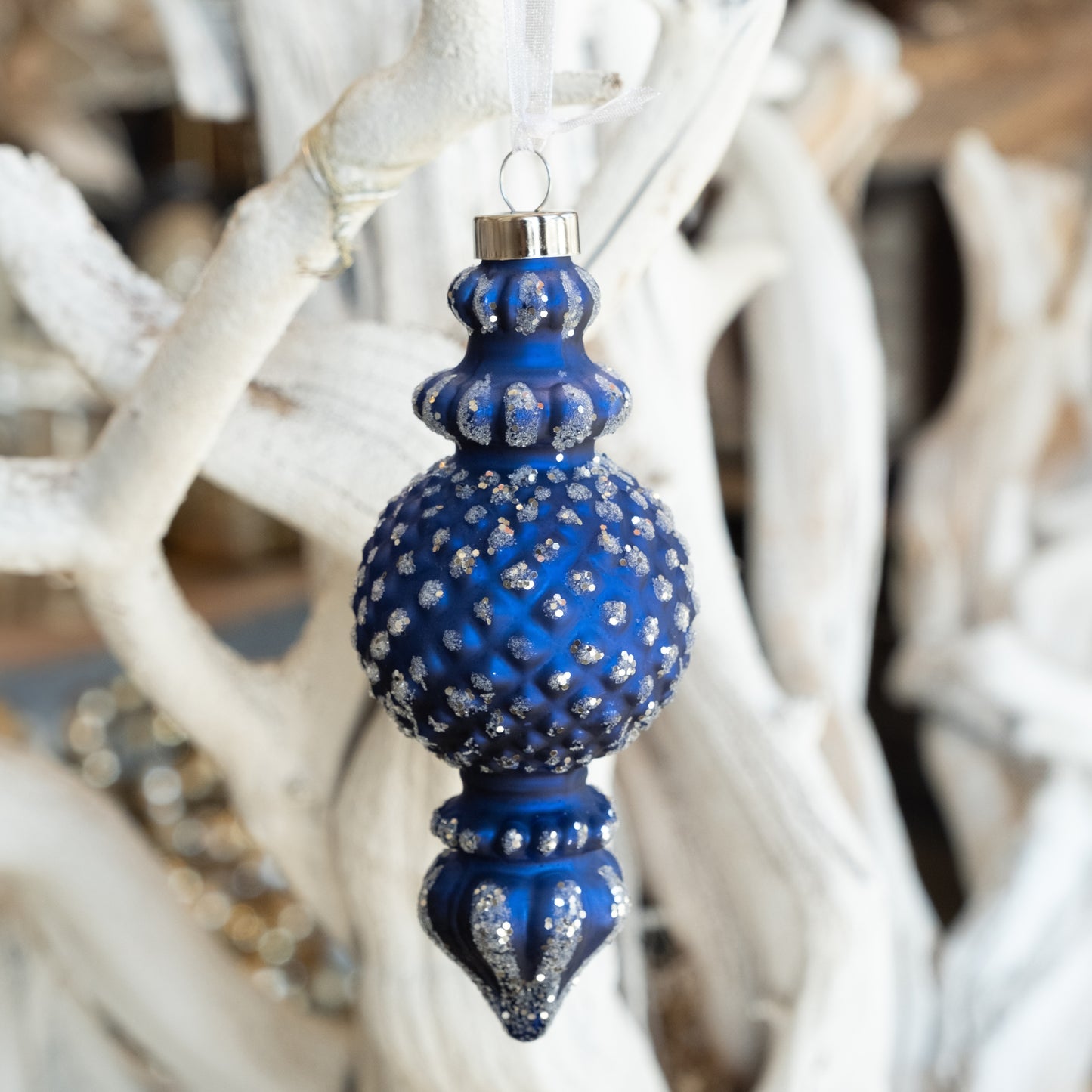 Gilded Midnight Finial- Holiday Ornament