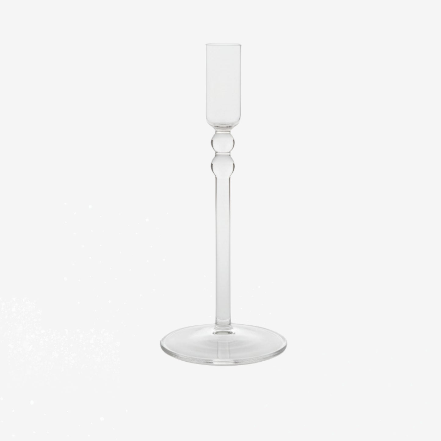 Clear Glass Taper Holder