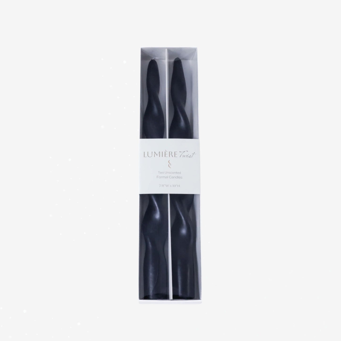 Lumiére-Twist Formal Taper Candles Set of 2