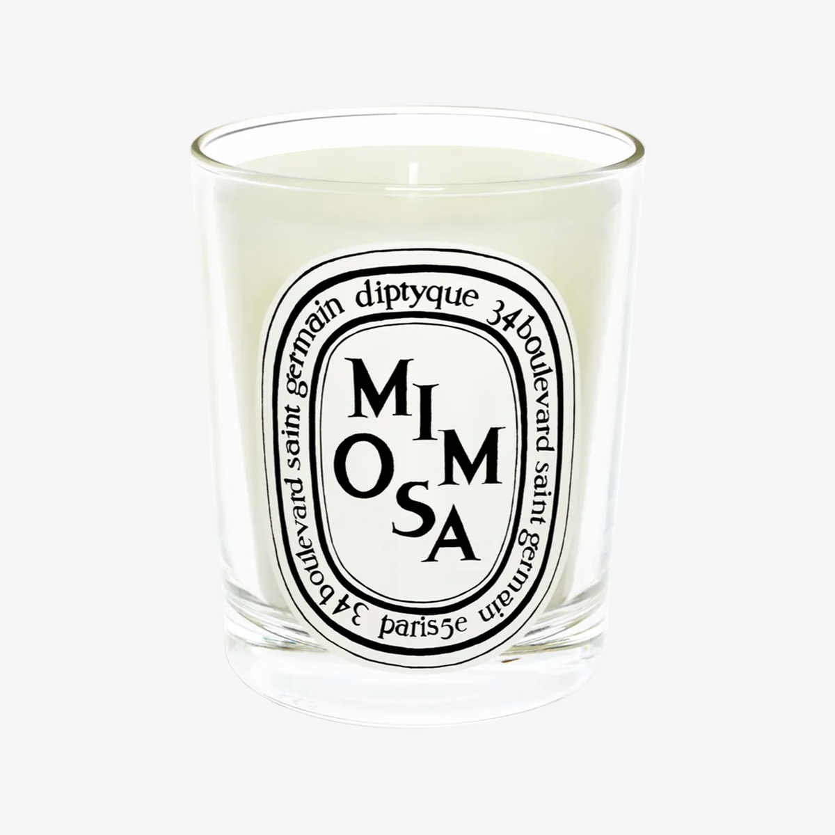 Diptyque Classic Candle 6.5oz Mimosa - flat sticker glass