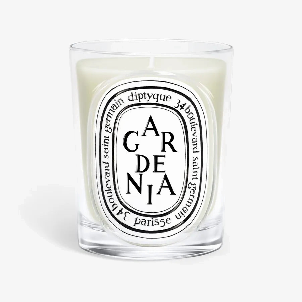 Diptyque Classic Candle 6.7oz Gardenia - beveled glass