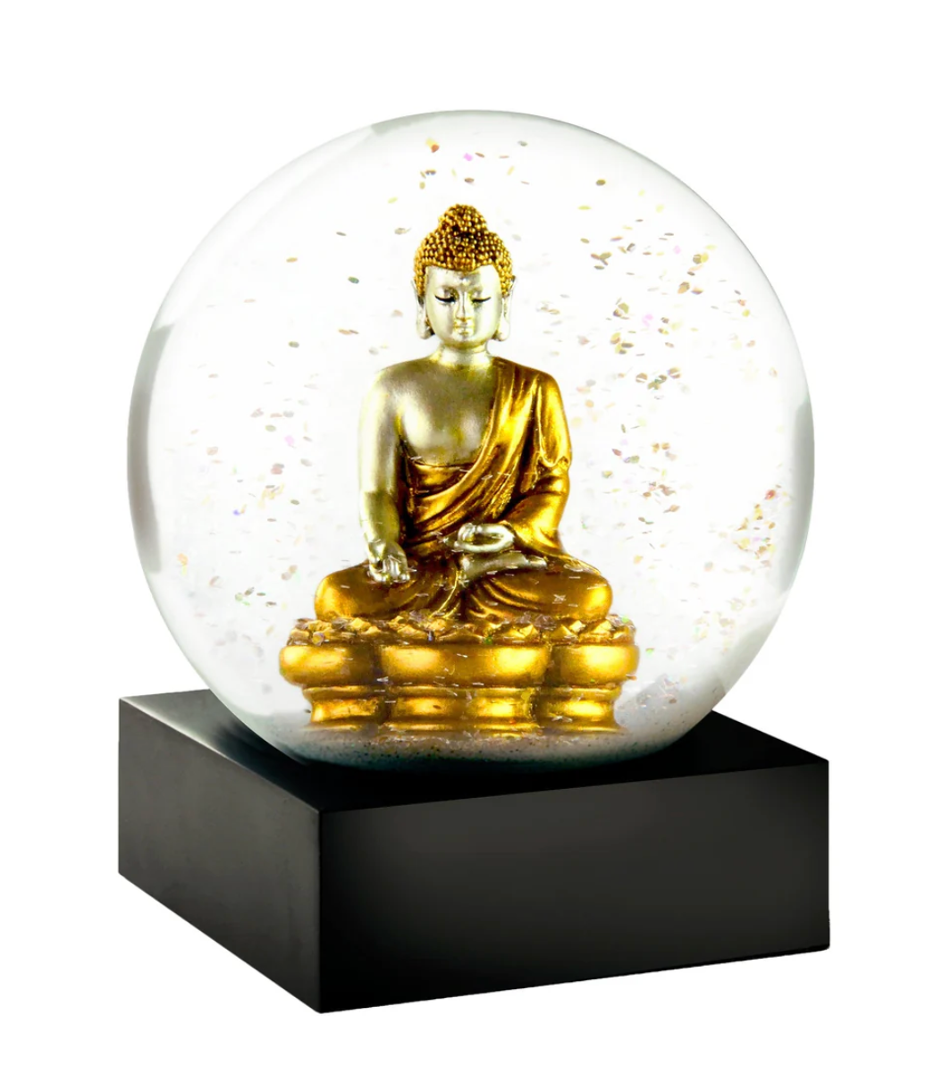 Cool Snow Globe - Gold Buddha