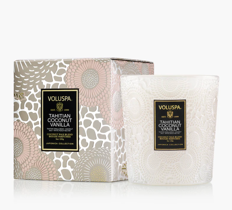 Voluspa - 9oz Classic Candle - Tahitian Coconut Vanilla