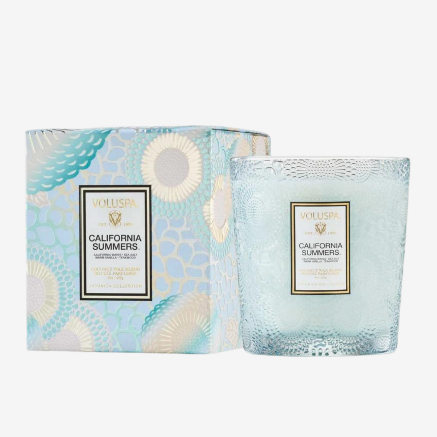 Voluspa - 6.5oz Textured Glass Candle - California Summers