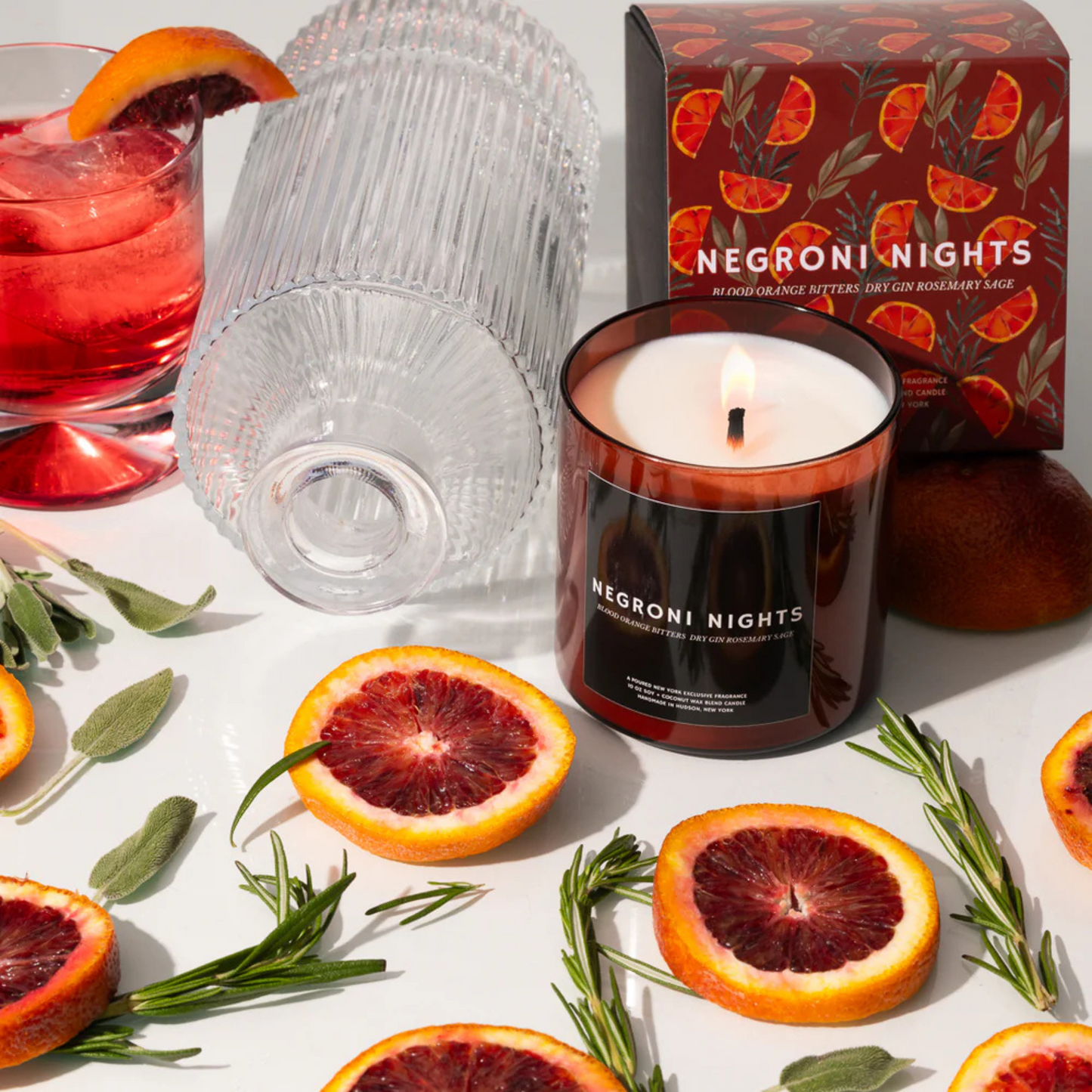 Poured - 10oz Soy Candle - Negroni Nights