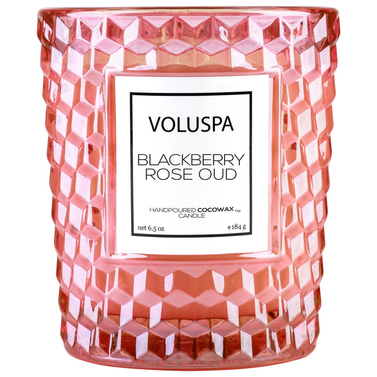 Voluspa - 6.5oz Textured Glass Candle - Blackberry Rose Oud