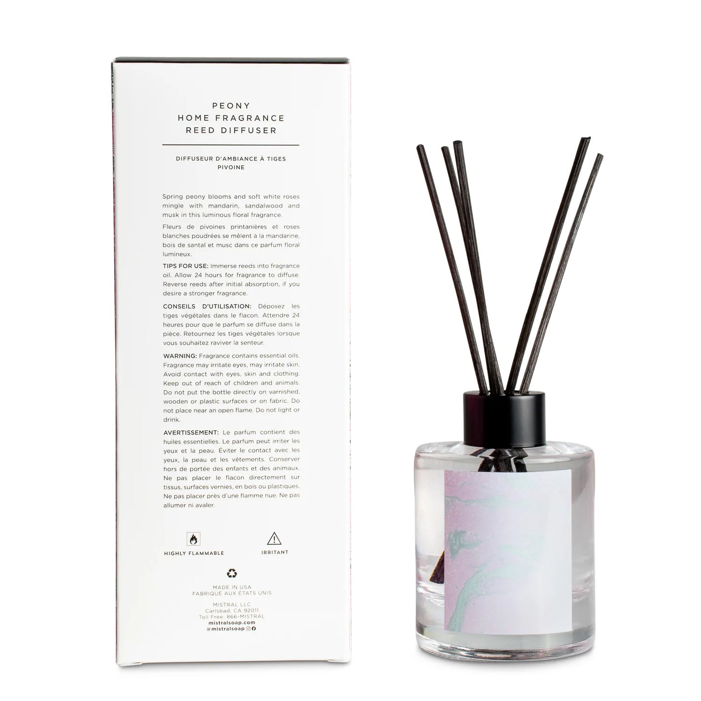 Mistral - Marble Peony Diffusser