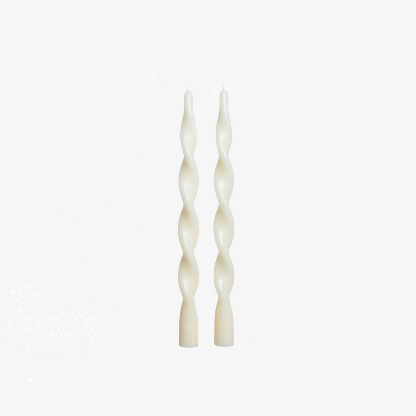 Lumiére-Twist Formal Taper Candles Set of 2