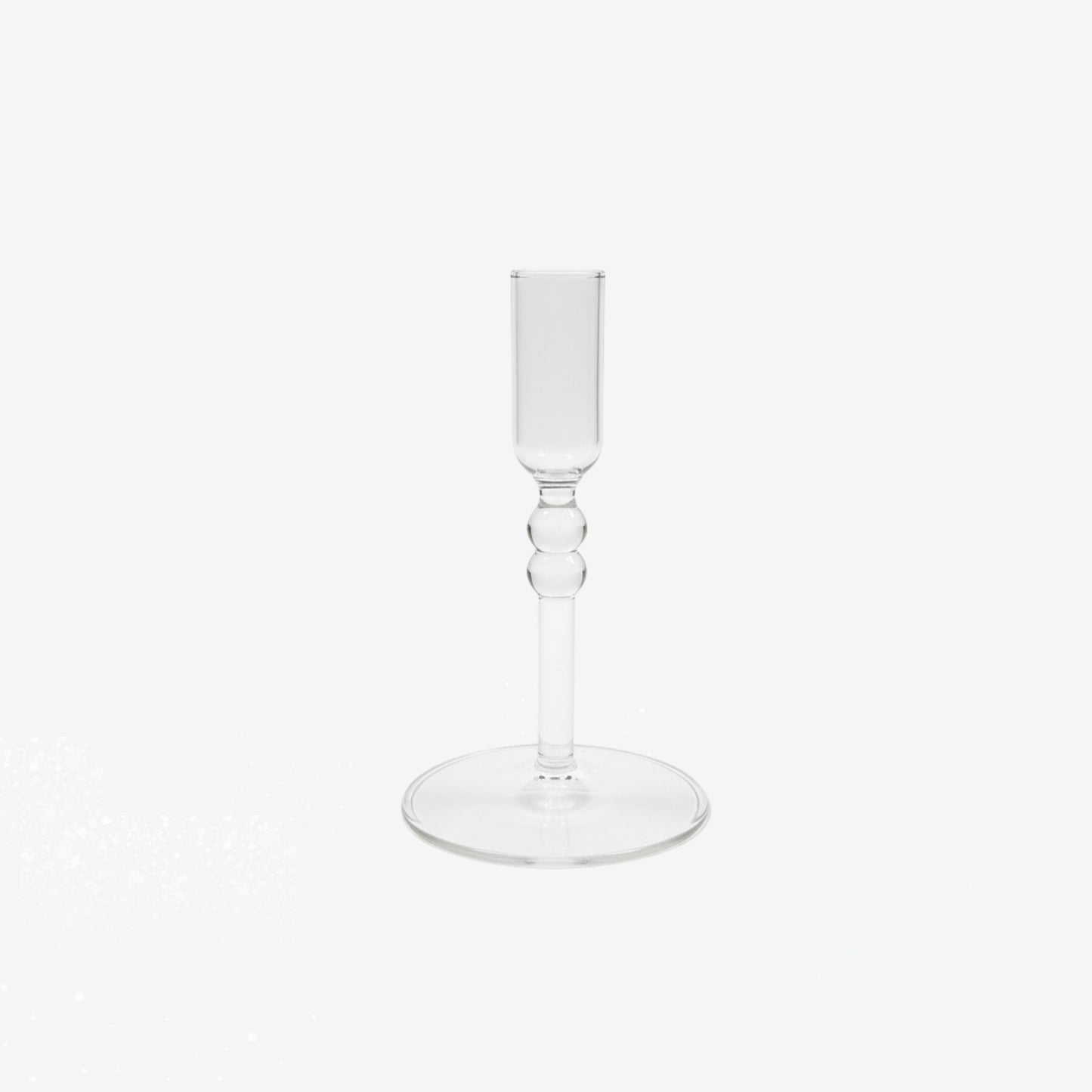 Clear Glass Taper Holder