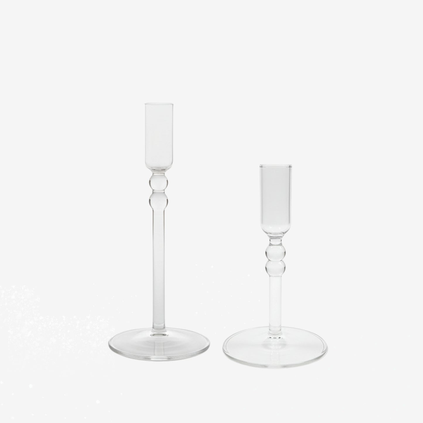 Clear Glass Taper Holder