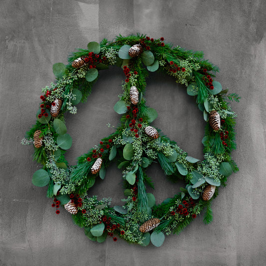 Bespoke Piece-Holiday Peace- Holiday Wreath
