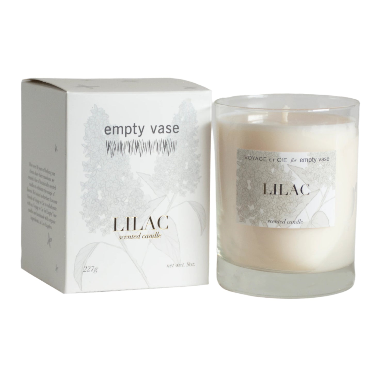 Empty Vase - Classic Candle - Lilac