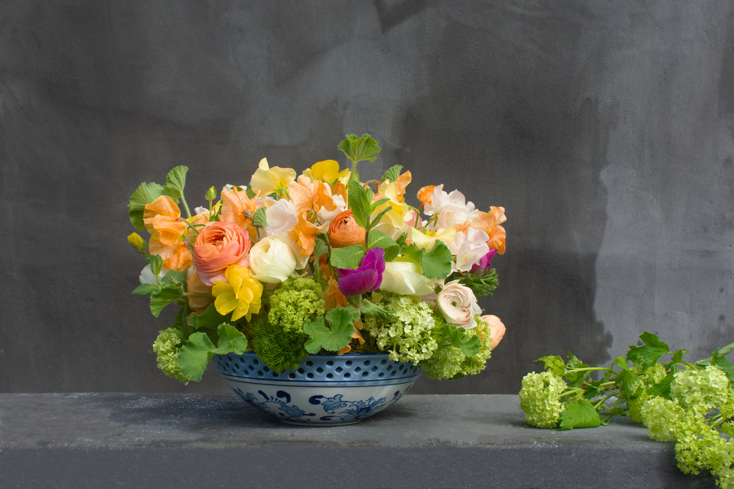 Porcelain Petal Symphony