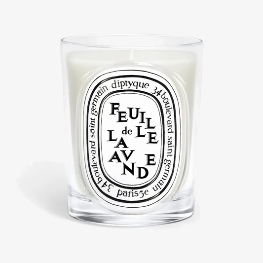Diptyque Classic Candle 6.7oz Feuille de Lavande - beveled glass