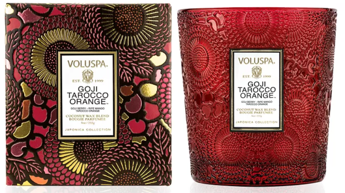 Voluspa - 9oz Classic Candle - Spiced Goji Tarocco Orange