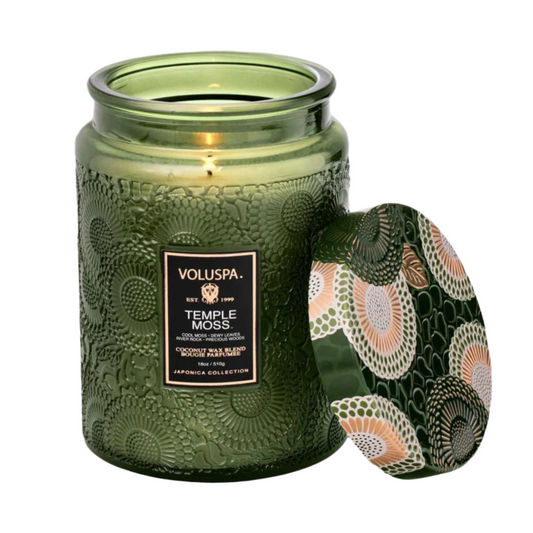 Voluspa - Large Jar Candle - Temple Moss