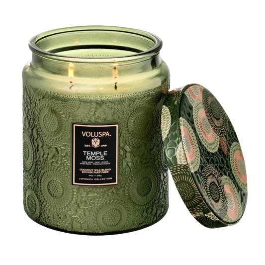 Voluspa - Luxe Jar Candle - Temple Moss