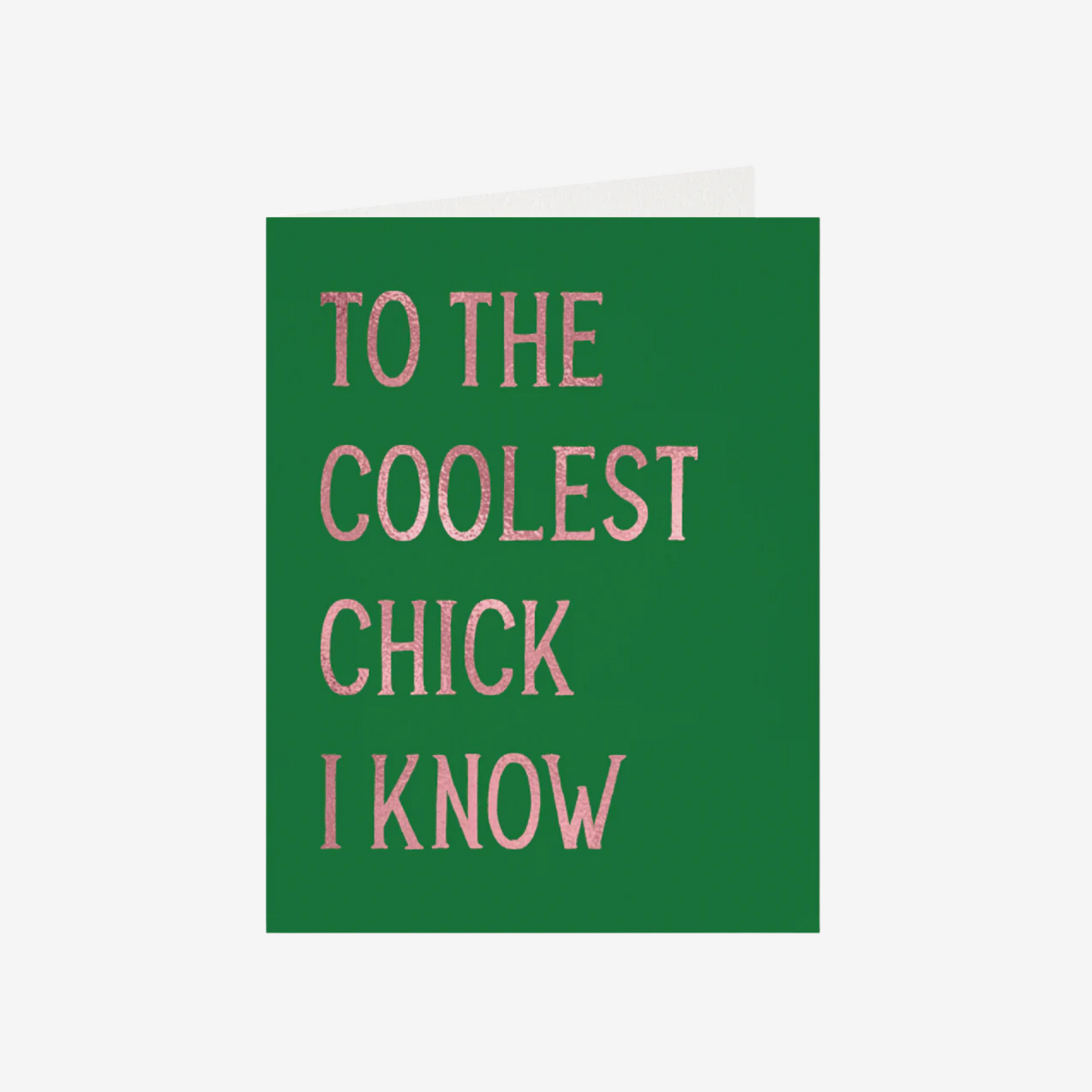 Halfpenny Postage - Coolest Chick Greeting Card