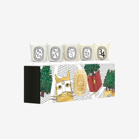 Diptyque-Set of 5 Miniature Candles-Holiday Edition
