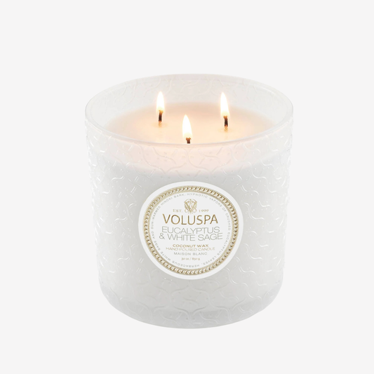 Voluspa - 18oz Large Jar Candle - Eucalyptus & White Sage