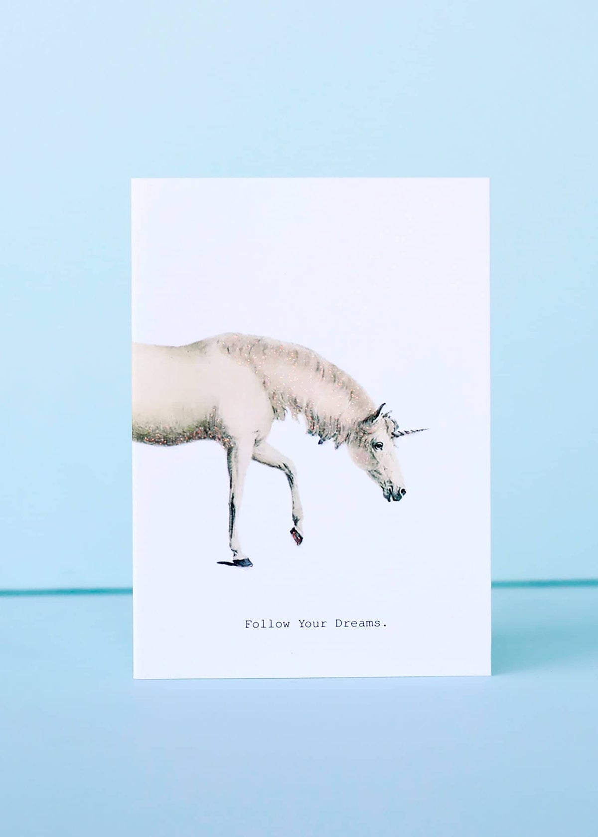 Margot Elena Follow Your Dreams (Unicorn) greeting card