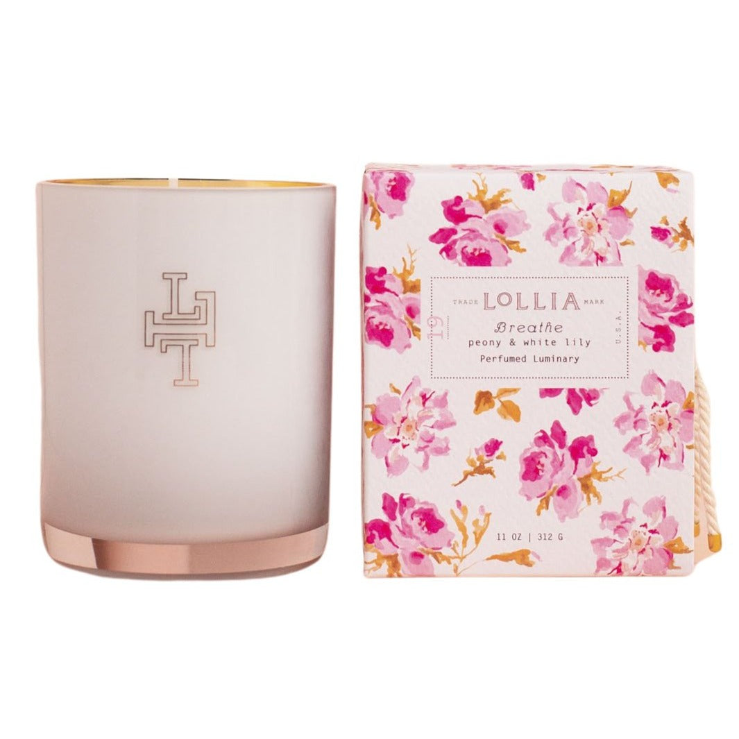 Lollia - Breathe - Peony & White Lily Candle